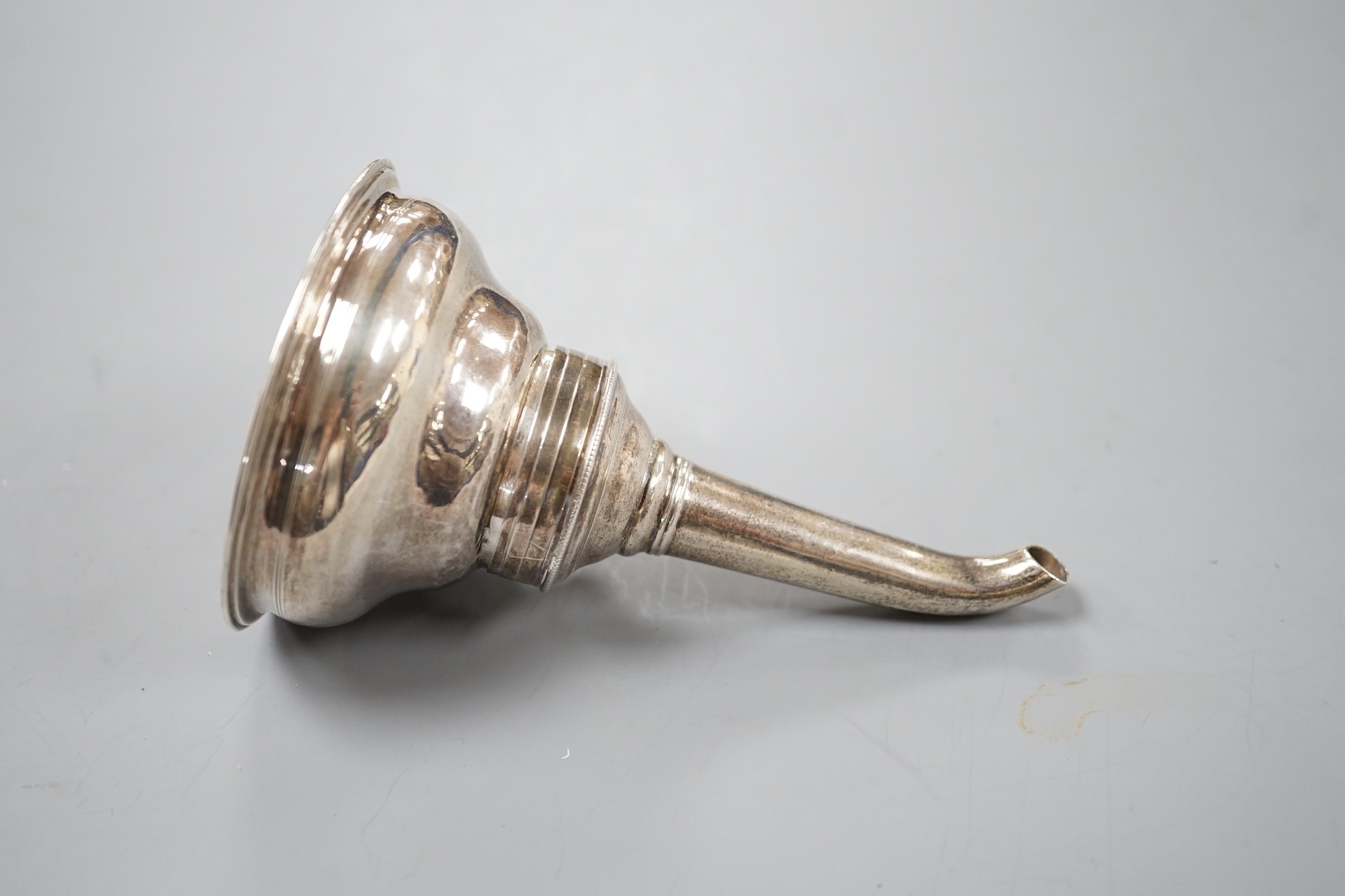 A small George III silver wine funnel, William Sumner, London, 1781, 11.4cm.